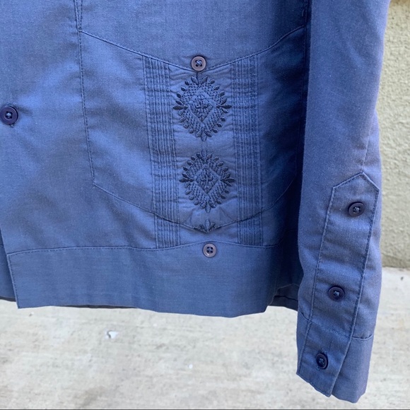 🌴 “Cubavera” Guayabera Camp Shirt Retro Size XL - Picture 6 of 8